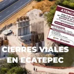Ecatepec bajo obras: La noche de este jueves cierran vialidades clave hacia Tonanitla